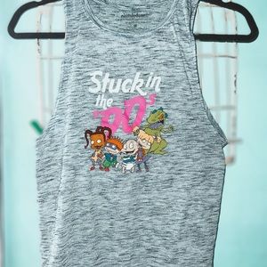 “Stuck in The 90s” light blue Forever 21 size M Nickelodeon Muscle Graphic Tee